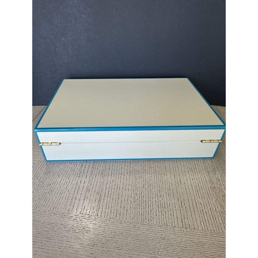 Jonathan Adler Lacquer Jewelry Box Blue Green – New Factory Sealed in Package - Picture 7 of 11
